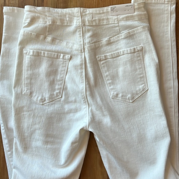 NWT J Brand Natasha in Blanc White Sky High Skinny Stretch Jeans - Picture 9 of 9